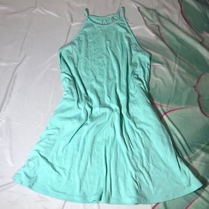 Mittoshop Mint Green Knit Ribbed Racerback Dress